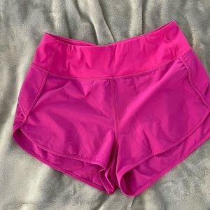 Pink athletic shorts